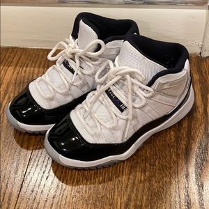 Gently worn toddler Jordan 11 sneakers